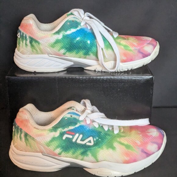 Fila Axilus Tie Dye Energized Tennis/Pickleball Women' Athletic Shoes - Picture 5 of 8